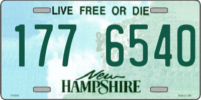NH license plate 1776540