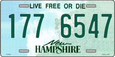 NH license plate 1776547
