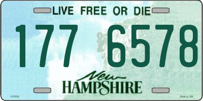 NH license plate 1776578