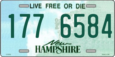 NH license plate 1776584