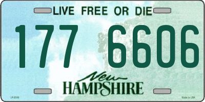 NH license plate 1776606