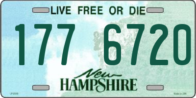 NH license plate 1776720