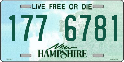 NH license plate 1776781
