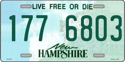 NH license plate 1776803