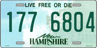 NH license plate 1776804