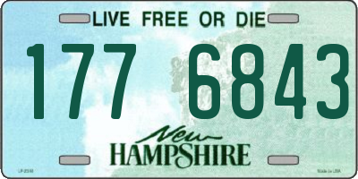 NH license plate 1776843
