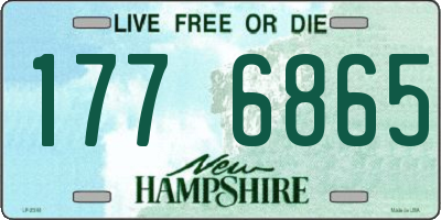 NH license plate 1776865