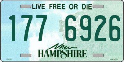 NH license plate 1776926