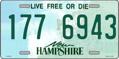 NH license plate 1776943