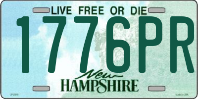 NH license plate 1776PR