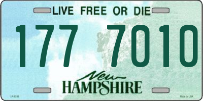 NH license plate 1777010