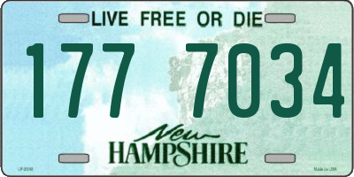 NH license plate 1777034