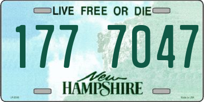 NH license plate 1777047