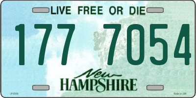 NH license plate 1777054