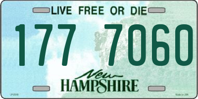 NH license plate 1777060