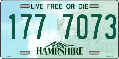 NH license plate 1777073