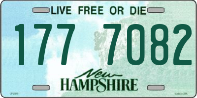 NH license plate 1777082