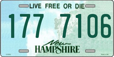 NH license plate 1777106