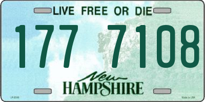NH license plate 1777108