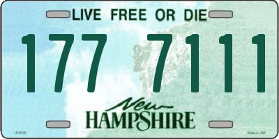NH license plate 1777111