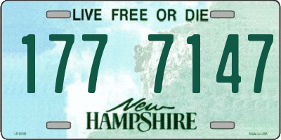 NH license plate 1777147