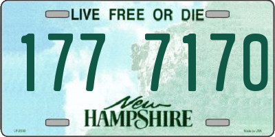 NH license plate 1777170