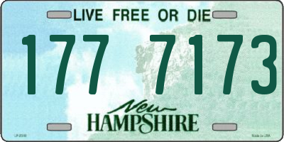 NH license plate 1777173