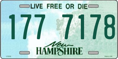 NH license plate 1777178
