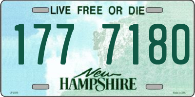 NH license plate 1777180