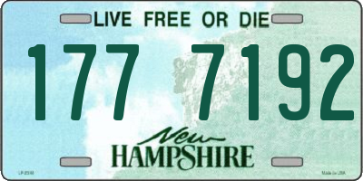 NH license plate 1777192