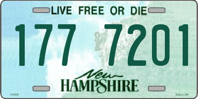 NH license plate 1777201
