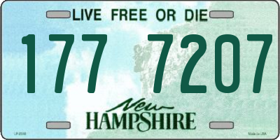 NH license plate 1777207