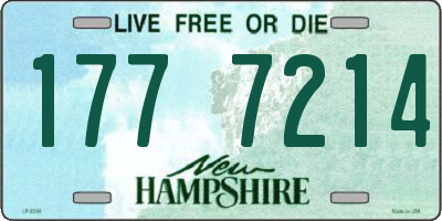 NH license plate 1777214