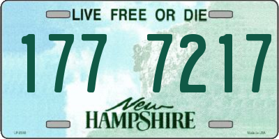 NH license plate 1777217