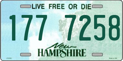 NH license plate 1777258