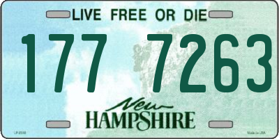 NH license plate 1777263