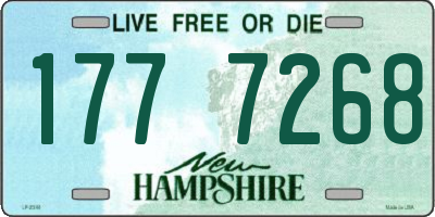 NH license plate 1777268