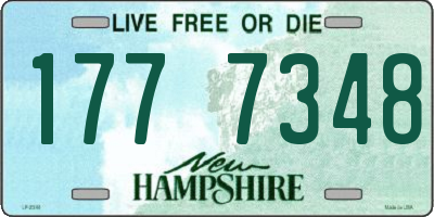 NH license plate 1777348