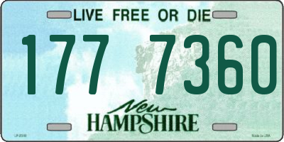 NH license plate 1777360