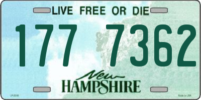 NH license plate 1777362