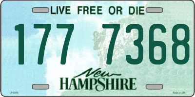 NH license plate 1777368