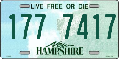 NH license plate 1777417
