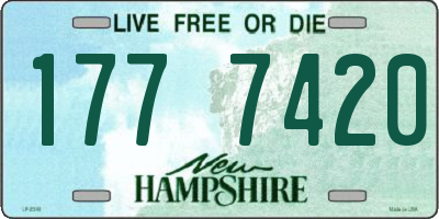 NH license plate 1777420