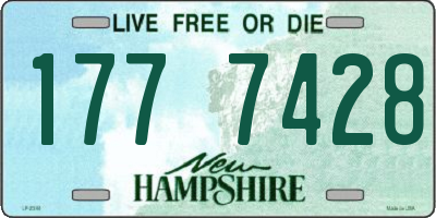 NH license plate 1777428