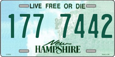 NH license plate 1777442