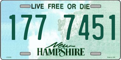 NH license plate 1777451
