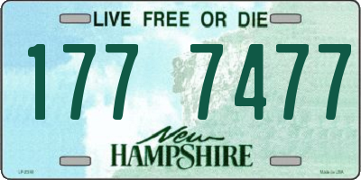 NH license plate 1777477