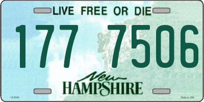 NH license plate 1777506