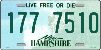 NH license plate 1777510