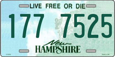 NH license plate 1777525